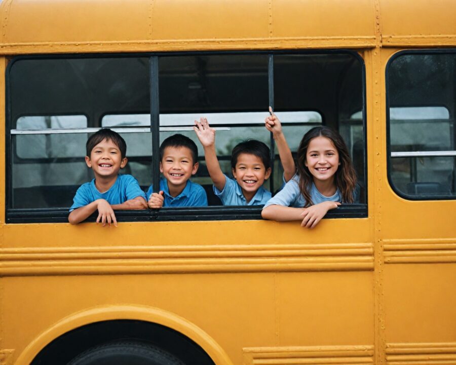 Como economizar com transporte escolar gratuito para filhos